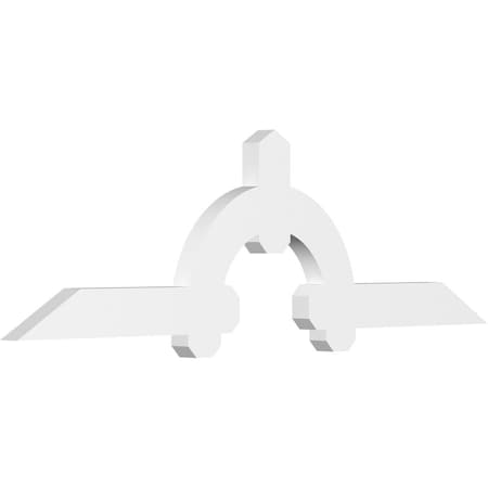 Ericson Architectural Grade PVC Gable Bracket, 60W X 17 1/2H X 2D X 4F, 7/12 Pitch